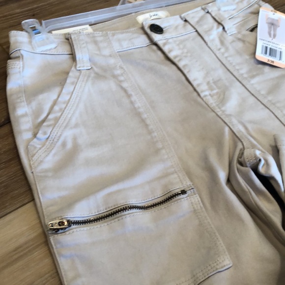 JOIE 2/26 LENGTH PARK CARGO PANTS JEANS, COLOR PEYOTE,CONTEMPORARY FIT - Picture 2 of 6